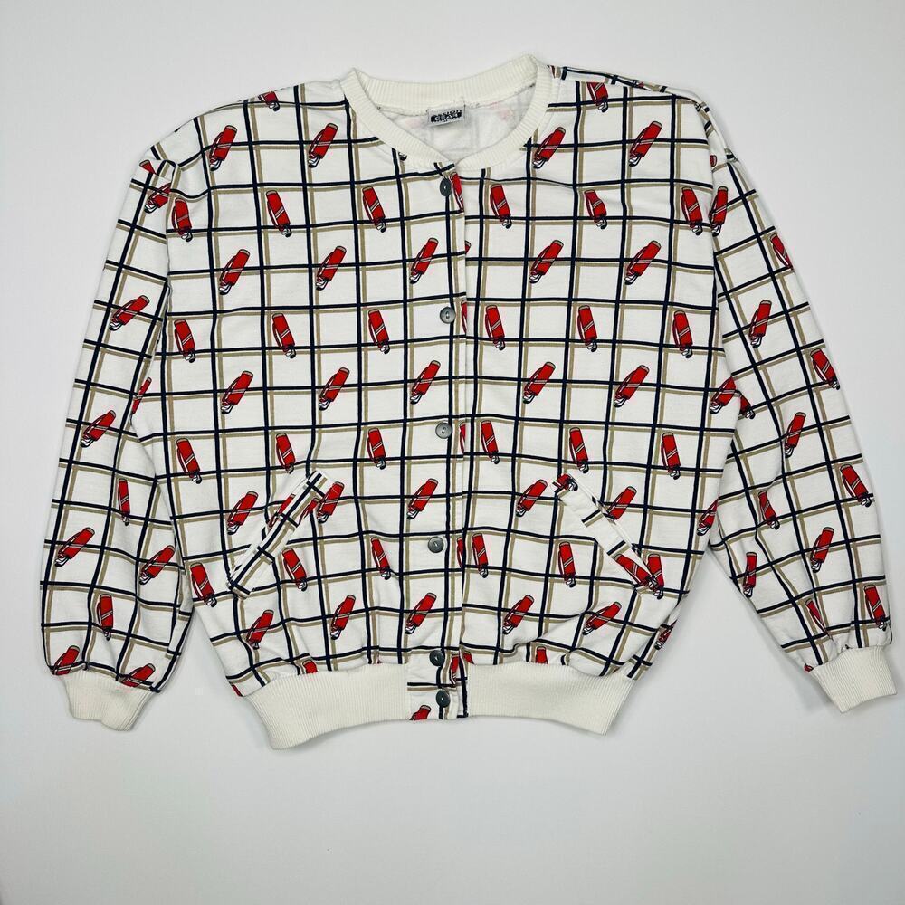 Vintage 1980’s Action Gear Button Front Golf Sweatshirt